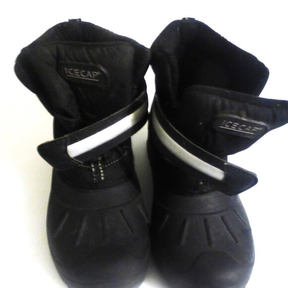clth1 - ICE CAP Woman's BLACK WINTER BOOTS Size 5 SNOWBOOTS Ski-doo Toboggan - Picture 7 of 9